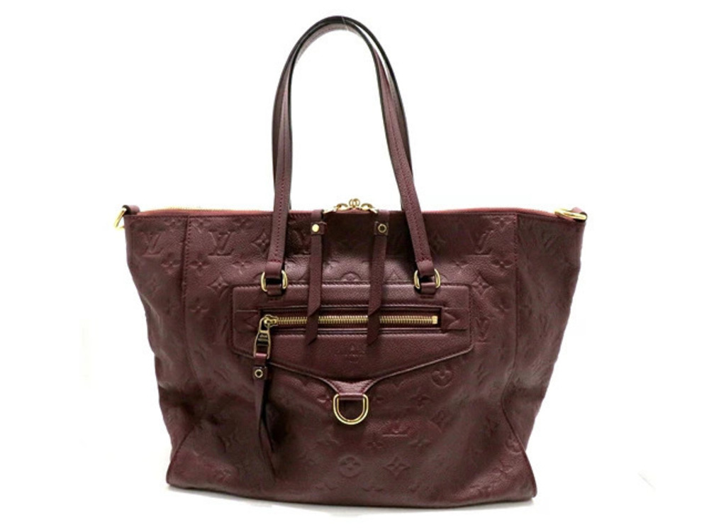 LOUIS VUITTON Lumineuse Tote Bag Monogram Empreinte Aurore
